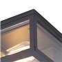 Qazqa charlois - Plafonnier - 2 lumière - L 24 cm - Noir - Design - éclairage extérieur - Salle de bains