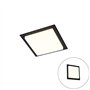 Qazqa lys - LED Plafonnier - 1 lumière - L 30 cm - Noir - Moderne - éclairage extérieur - Salle de bains