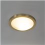 QAZQA yuma - Plafonnier - 1 lumière - Ø 31 cm - Doré/Laiton - Moderne - éclairage extérieur - Salle de bains