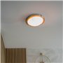 QAZQA yuma - Plafonnier - 1 lumière - Ø 31 cm - Doré/Laiton - Moderne - éclairage extérieur - Salle de bains