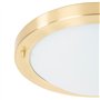 QAZQA yuma - Plafonnier - 1 lumière - Ø 31 cm - Doré/Laiton - Moderne - éclairage extérieur - Salle de bains