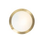 QAZQA yuma - Plafonnier - 1 lumière - Ø 31 cm - Doré/Laiton - Moderne - éclairage extérieur - Salle de bains