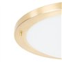 Qazqa yuma - Plafonnier - 2 lumière - Ø 41 cm - Doré/Laiton - Moderne - éclairage extérieur - Salle de bains