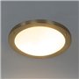 Qazqa yuma - Plafonnier - 2 lumière - Ø 41 cm - Doré/Laiton - Moderne - éclairage extérieur - Salle de bains