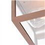 Qazqa charlois - Plafonnier - 2 lumière - L 24 cm - Brun rouille - Design, Industriel - éclairage extérieur - Salle de bains