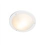Qazqa yuma - Plafonnier - 2 lumière - Ø 41 cm - Blanc - Moderne - éclairage extérieur - Salle de bains