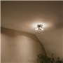 Qazqa bath - Plafonnier - 3 lumière - Ø 28.5 cm - Noir - Moderne - éclairage extérieur - Salle de bains