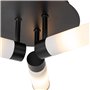 Qazqa bath - Plafonnier - 3 lumière - Ø 28.5 cm - Noir - Moderne - éclairage extérieur - Salle de bains