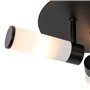 Qazqa bath - Plafonnier - 3 lumière - Ø 28.5 cm - Noir - Moderne - éclairage extérieur - Salle de bains