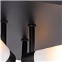 Qazqa bath - Plafonnier - 4 lumière - L 23 cm - Noir - Moderne - éclairage extérieur - Salle de bains