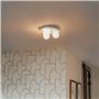 Qazqa cederic - Plafonnier - 3 lumière - Ø 23 cm - Blanc - Moderne - éclairage extérieur - Salle de bains