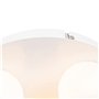 Qazqa cederic - Plafonnier - 3 lumière - Ø 23 cm - Blanc - Moderne - éclairage extérieur - Salle de bains