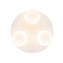 Qazqa cederic - Plafonnier - 3 lumière - Ø 23 cm - Blanc - Moderne - éclairage extérieur - Salle de bains