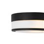 Qazqa flavi - Plafonnier - 2 lumière - Ø 23 cm - Noir - Moderne - éclairage extérieur - Salle de bains