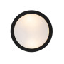 Qazqa flavi - Plafonnier - 2 lumière - Ø 23 cm - Noir - Moderne - éclairage extérieur - Salle de bains