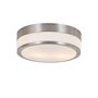 Qazqa flavi - Plafonnier - 2 lumière - Ø 28 cm - Acier - Moderne - éclairage extérieur - Salle de bains