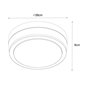 Qazqa flavi - Plafonnier - 2 lumière - Ø 28 cm - Acier - Moderne - éclairage extérieur - Salle de bains
