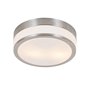 Qazqa flavi - Plafonnier - 2 lumière - Ø 28 cm - Acier - Moderne - éclairage extérieur - Salle de bains