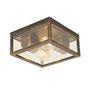 Qazqa charlois - Plafonnier - 2 lumière - L 24 cm - Doré/Laiton - Rustique - éclairage extérieur - Salle de bains