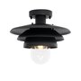 Qazqa morty - Plafonnier - 1 lumière - Ø 28.5 cm - Noir - Design - éclairage extérieur