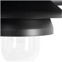 Qazqa morty - Plafonnier - 1 lumière - Ø 28.5 cm - Noir - Design - éclairage extérieur