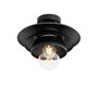Qazqa morty - Plafonnier - 1 lumière - Ø 28.5 cm - Noir - Design - éclairage extérieur
