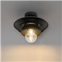 Qazqa morty - Plafonnier - 1 lumière - Ø 28.5 cm - Noir - Design - éclairage extérieur