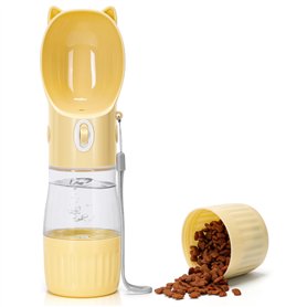 Nobleza - 250ML Bouteille d'eau Portable pour Chien pour Chien Chat avec 180g Récipient de Nourriture
