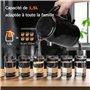Taylor Swoden Petite Bouilloire Electrique Inox 1,5 Litres, Bouilloire électrique Isolée à Double Paroi, Bouilloir Avec Double F