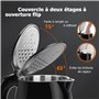 Taylor Swoden Petite Bouilloire Electrique Inox 1,5 Litres, Bouilloire électrique Isolée à Double Paroi, Bouilloir Avec Double F