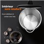 Taylor Swoden Petite Bouilloire Electrique Inox 1,5 Litres, Bouilloire électrique Isolée à Double Paroi, Bouilloir Avec Double F