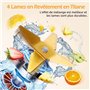 avec 4 Lames en Revêtement en Titane