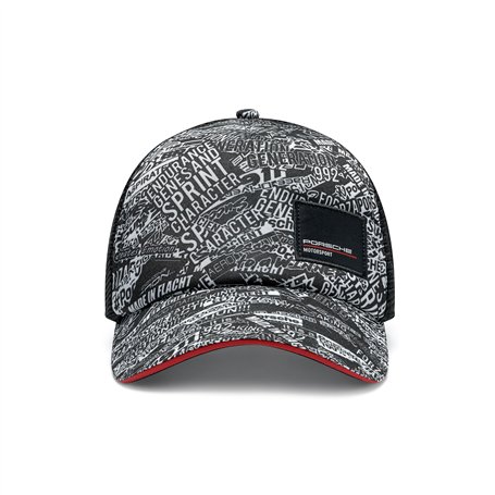 Porsche Motorsport Quoted AOP Chapeau de Camionneur - Noir - Taille Unique