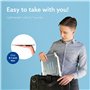 R-Go Support Ordinateur Portable, Aluminium Laptop Stand Réglable Bureau, Support pc Portable Pliable, pour MacBook Pro/Air, Del