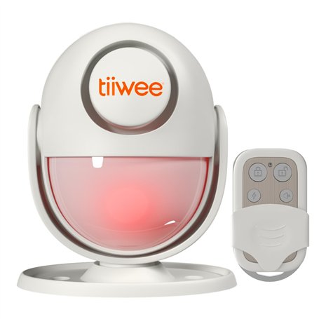 tiiwee A2 Alarme Détecteur de Mouvement avec Télécommande - Allarme Garage - Alarm Porte - 120 DB Sirène - Extensible