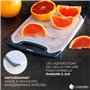 Exitoso Lot de 6 Planches à découper - Planche a Decouper Plastique - Poignée Facile à Saisir & Rainure de Jus - Passe au Lave-v