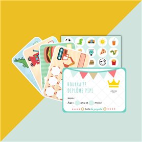 Système de récompense Aventure - Apprentissage de la propreté pour enfants - 20 cartes de récompense