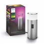 Philips Hue White and Color Ambiance, Borne extérieure calla, Inox, fonctionne avec Alexa, Google Assistant et Apple Homekit