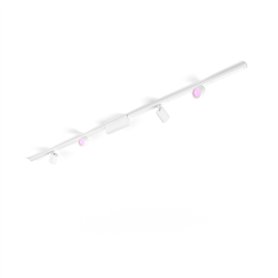 Philips Hue Perifo Kit Plafonnier avec 4 x suspension cylindrique - Blanc