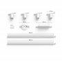 Philips Hue Perifo Kit Plafonnier avec 4 x suspension cylindrique - Blanc, compatible Bluetooth, fonctionne avec Alexa, Google A