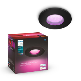 Philips Hue White and Color Ambiance Spot connecté encastré noir 1x5.7W