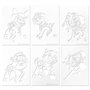 Paw Patrol - Spray Pen Set Deluxe (PW22368) - Kit de Stylos Pulvérisateurs pour Colorier et Dessiner - 12 Stylos et 16 Pochoirs 