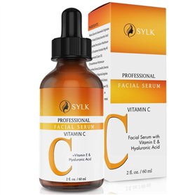 Vitamine C Sérum Visage pour Microneedling + Acide Hyaluronique & Vitamine E | Soin Visage et Contour des Yeux | Anti Cerne