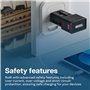Adaptateur de Voyage Universel 25W – MMOBIEL – Prise Internationale avec Connecteur Mâle – 1x USB-C (25W) + 1x USB-A (18W) – pou