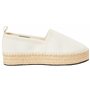 Calvin Klein Jeans Espadrilles Femme Plateforme, Blanc (Creamy White/Bright White), 39