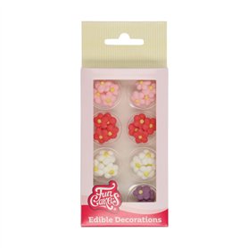 FunCakes Décorations en sucre Petites fleurs: Prêt à l'emploi pour la décoration de gâteaux