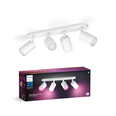 Philips Hue White & Color Ambiance Fugato Spot 4 flg. blanc 4x350lm