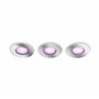 Philips Hue White & Color Ambiance Xamento 3-pack, lampes de salle de bains à intensité variable pour le système d'éclairage Hue