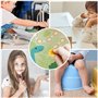JEKA Lot de 10 Tableaux de récompenses pour Enfants - Motif : Dinosaures - avec Leurs Autocollants étoiles pour motiver Les Enfa