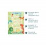 JEKA Lot de 10 Tableaux de récompenses pour Enfants - Motif : Dinosaures - avec Leurs Autocollants étoiles pour motiver Les Enfa
